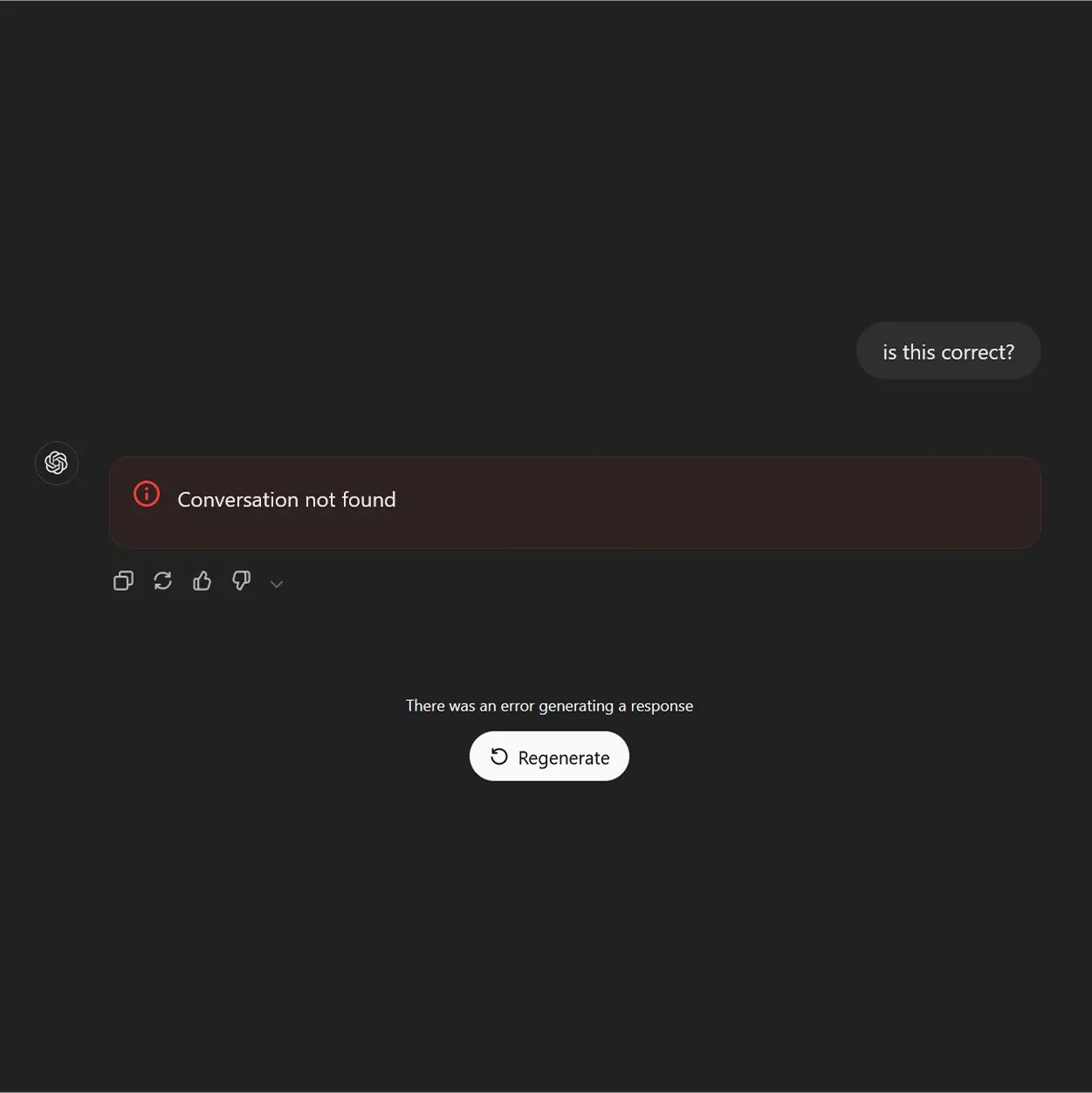 Conversation lost after inactivity